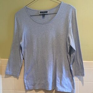 🩷Karen Scott Women's 3/4 Sleeve T-Shirt Size Medium